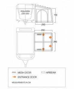 Vango Balletto Air 260 Elements Shield (2022) Awnings