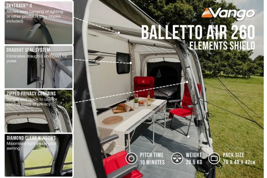 Vango Balletto Air 260 Elements Shield (2022) Awnings