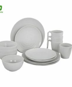 Cooking Bo-Camp Melamine Tableware Stone - 16 Pieces