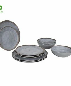 Cooking Bo-Camp Tableware Halo Melamine 12 Pieces For 4 Persons