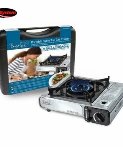 Bright Spark Portable Table Top Gas Cooker Stainless Steel Cooking