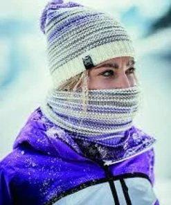 Buff Neper Knitted Bobble Hat