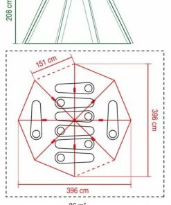 Tents Coleman Octagon 8 Blue (2022)