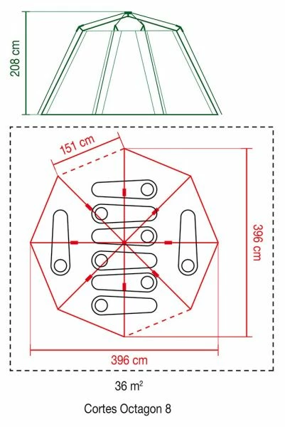 Tents Coleman Octagon 8 Blue (2022)