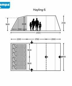 Kampa Hayling 6 Poled