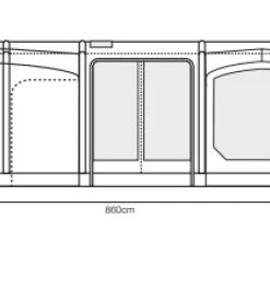 Outdoor Revolution Ozone 8.0 Safari Lodge Air Tent (2022) Tents