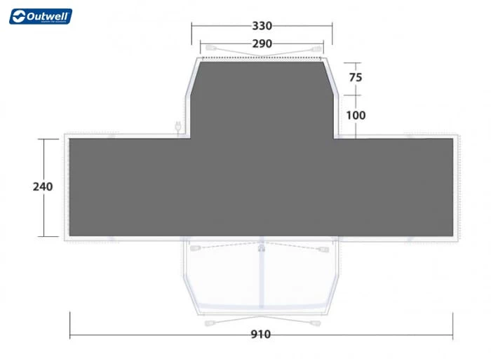 Outwell Grandville 8 SA Footprint Tent Accessories