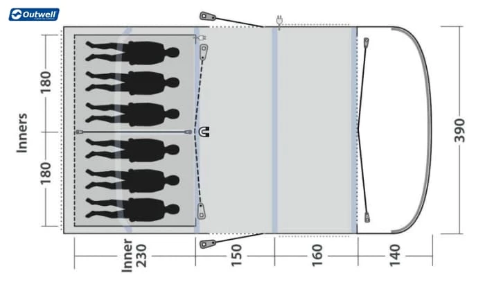Outwell Hayward Lake 6ATC (2022) Tents