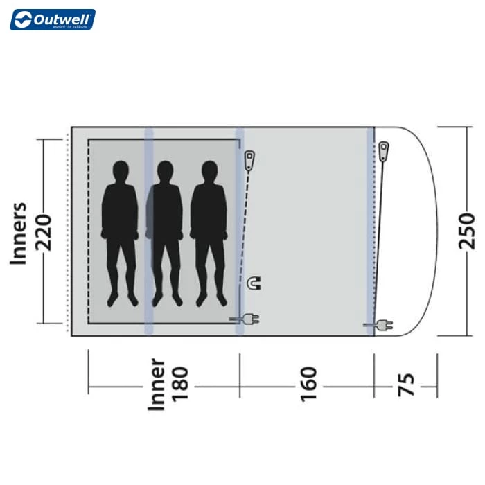 Outwell Lindale 3PA Air Tent (2022) Tents