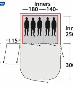 Tents Outwell Montana 5P Poled Tent