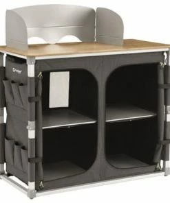 Outwell Padres XL Kitchen Table Unit W/Bamboo Table Top Furniture