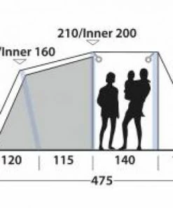 Tents Outwell Rosedale 4 PA