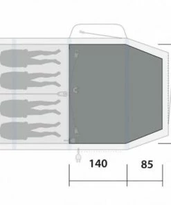 Outwell Rosedale 4PA Flat Woven Carpet Tent Accessories
