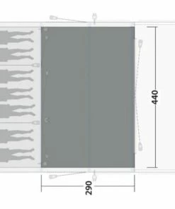 Outwell Wood Lake 7ATC Flat Woven Carpet Tent Accessories