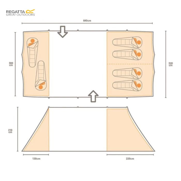 Tents Regatta Karuna 6 Vis A Vis Tent