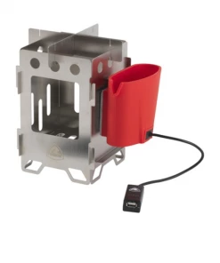 Robens Woodsman Stove & Charger Cooking