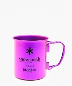 PJ Outdoors Cooking SNOW PEAK Titanium Single Wall Coloured Mug