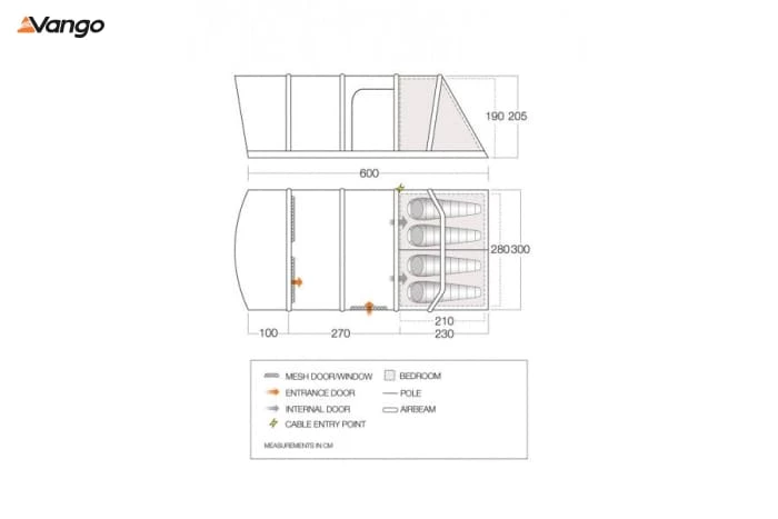 PJ Outdoors Tents Vango Aether Air 450XL (2022)