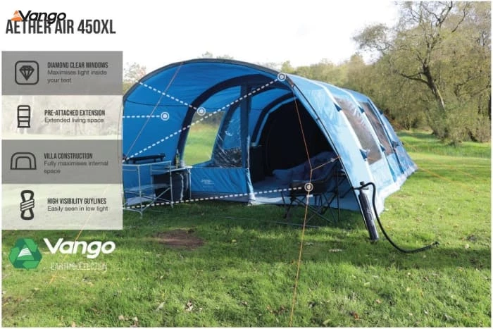 PJ Outdoors Tents Vango Aether Air 450XL (2022)