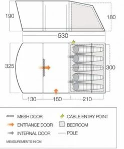 PJ Outdoors Vango Alton 500 Tents