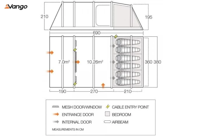 Vango Azura II Air 600 XL