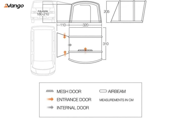 Awnings Vango Cove II Air Low (2022)