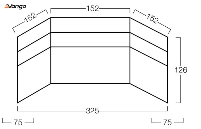 Tent Accessories Vango Sentinel AirBeam Windbreak