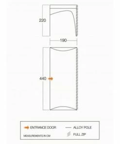 Vango Zipped Sun Canopy - Sentinel Elite- TA108 - Anantara/Ventanas 650XL (2022) 2022 Tents